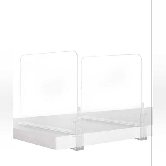 Richards Homewares Acrylic Shelf dividers 6 Pack- Closet Organizer and Storage - Picture 5 of 8